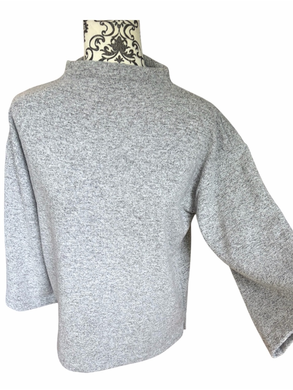 Banana Republic Heather Gray Mock Neck Sweater Size S